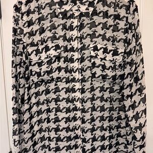 INC International Concepts Monochrome Abstract Shirt